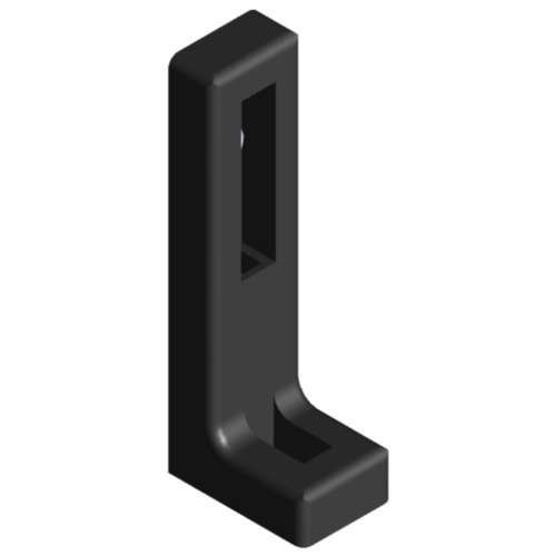 Footmount - L-Foot mount (Black) for Slot 8 profiles