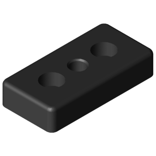 EndPlate - m12 Endplate (Black) for Slot 8 40x80 Profiles